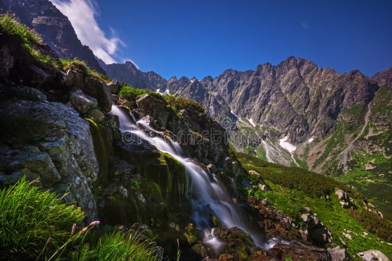 Waterfall at Litvorova dolina valley