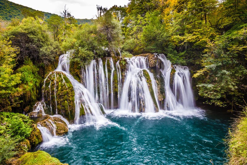 Waterfall In Martin Brod - Bosnia and Herzegovina. Waterfall In Martin Brod - Una National Park, Bihac, Bosnia and Herzegovina, Europe royalty free stock photos Waterfall In Martin Brod - Bosnia and Herzegovina. Waterfall In Martin Brod - Una National Park, Bihac, Bosnia and Herzegovina, Europe royalty free stock photos