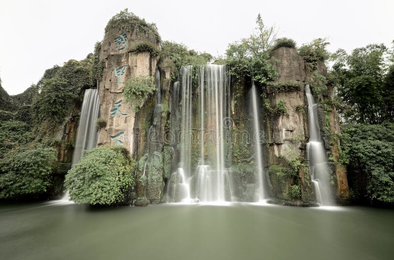 Waterfall in Mount Emei