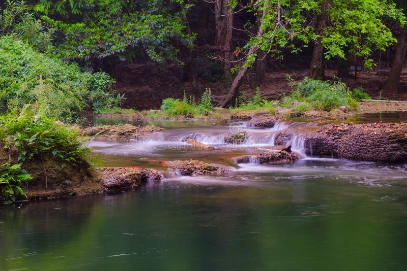 Waterfall, National Park stock photo