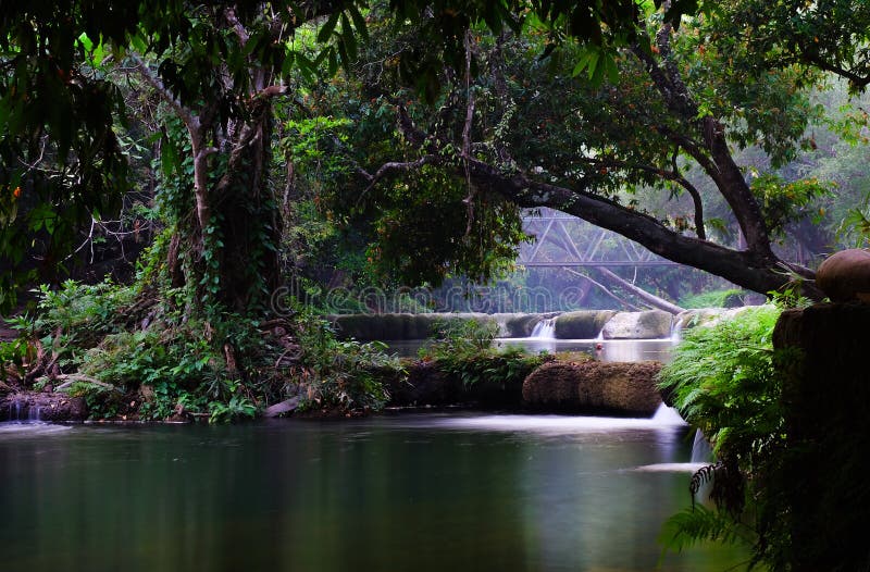 Waterfall, National Park royalty free stock photography
