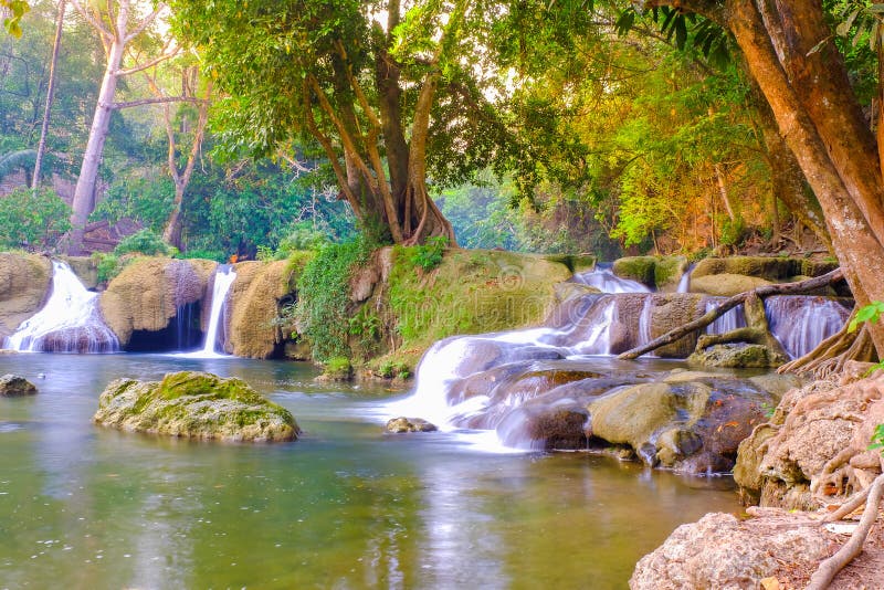 Waterfall, National Park royalty free stock photos