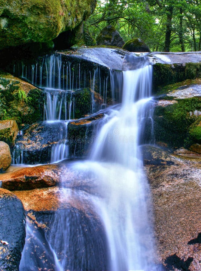 Waterfall in National Park of Peneda Geres royalty free stock photos Waterfall in National Park of Peneda Geres royalty free stock photos