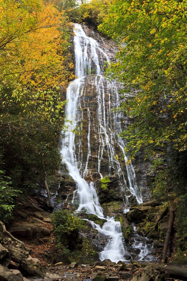 Waterfall Near Cherokee, NC Stock Photo Image of pretty, splashing