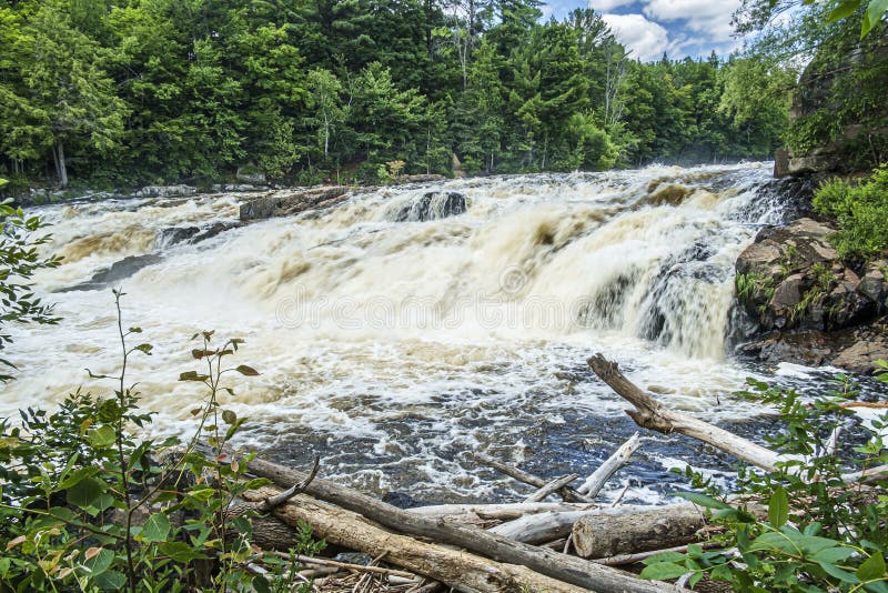 Waterfall at the Parc Regional De La Riviere Du Nord, StJerome, Quebec