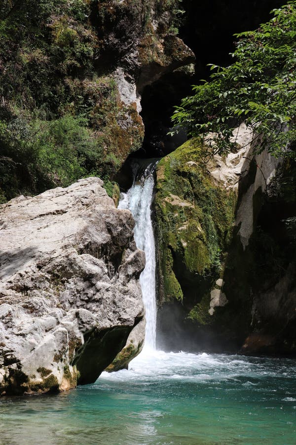 Italy, Lazio, Subiaco, path to the lake and waterfalls of San Benedetto  Stock Photo - Alamy