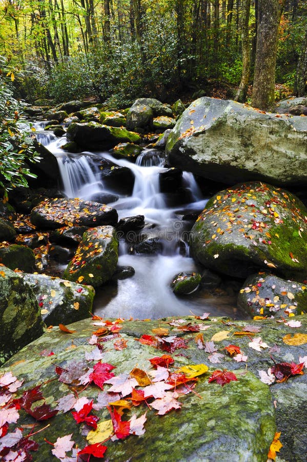 Waterfall in the smoky mountains