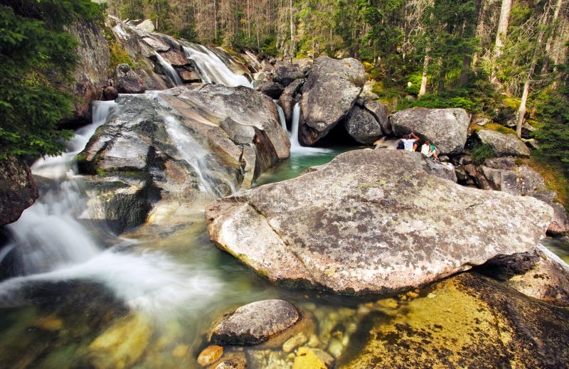 Vodopád v Tatrách, Slovensko