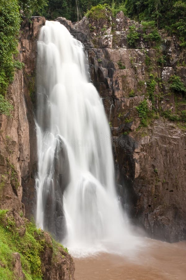 Waterfall in tropical forest