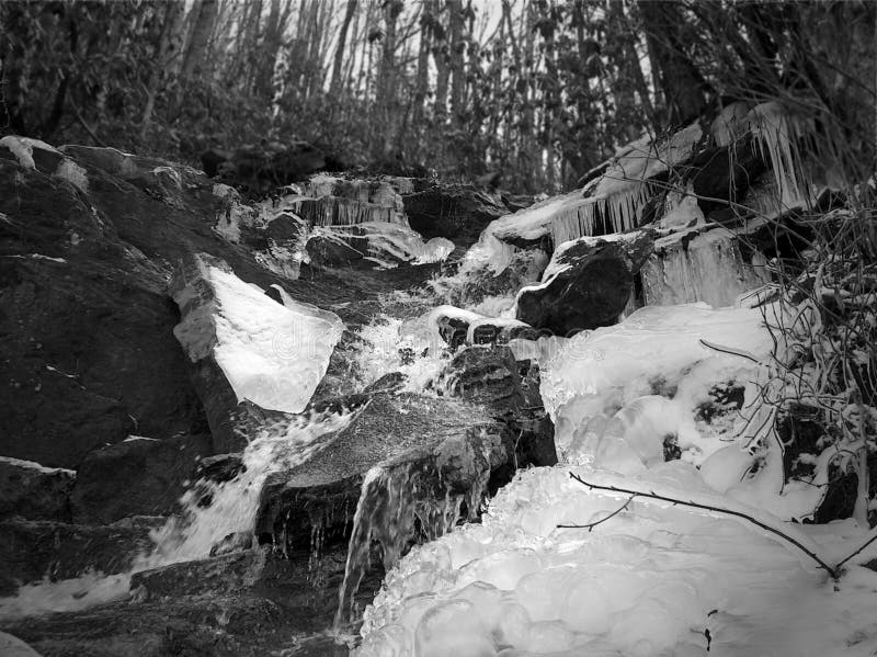 Waterfall in winter