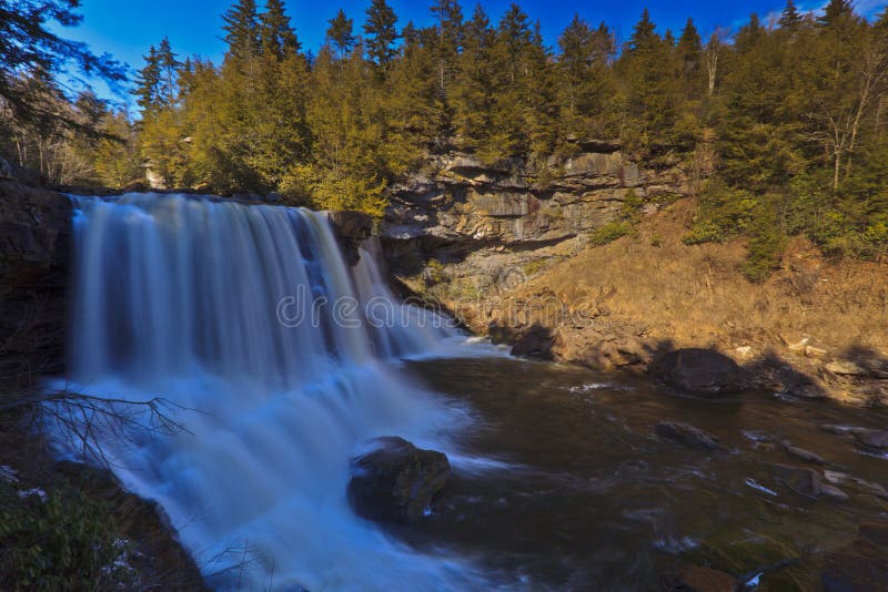 Waterfalls in early spring