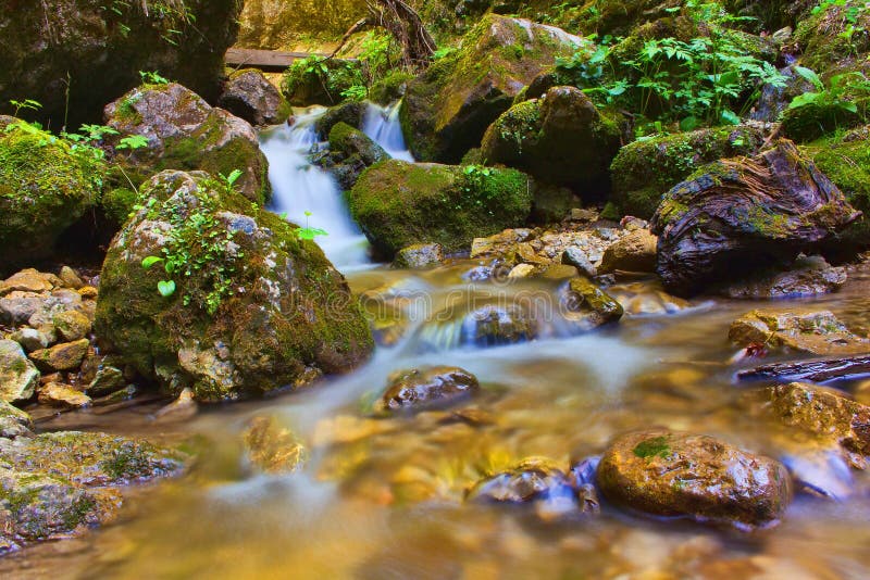 Waterfalls Janosikove Diery in Slovakia