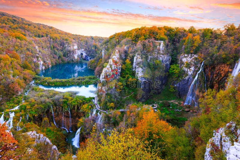 Waterfalls in Plitvice National Park