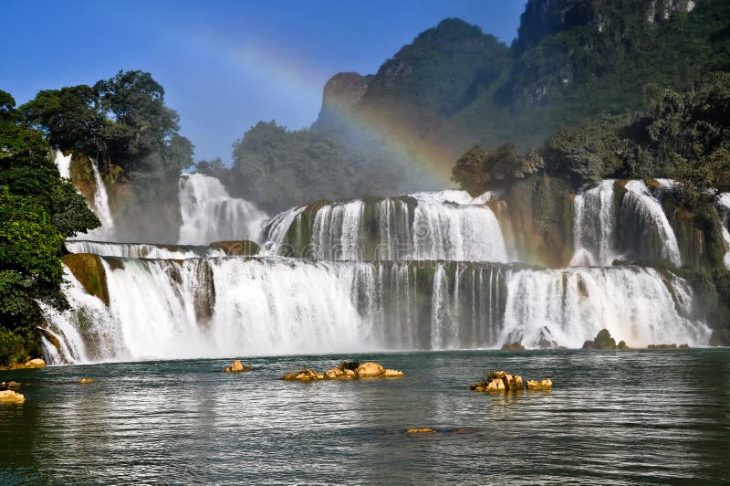 Waterfalls rainbow royalty free stock images Waterfalls rainbow royalty free stock images