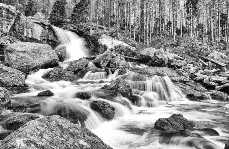 Vodopády na Studenom potoku vo Vysokých Tatrách