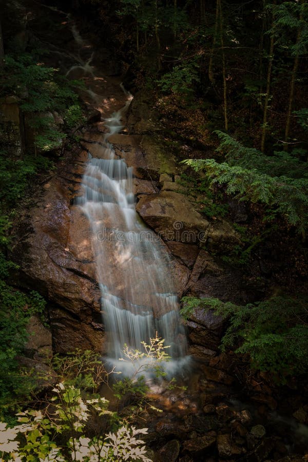 Waterfalls In The White Mountains New Hampshire Stock Image Image Of