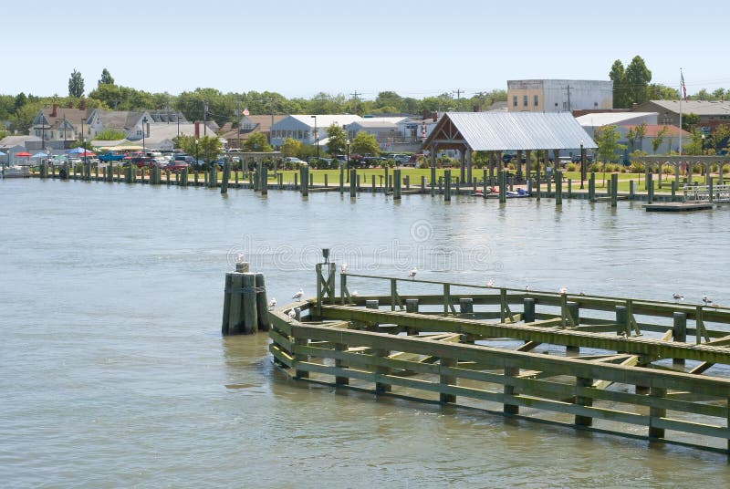 Waterfront in Chincoteague, Virginia Stock Image Image of docklands, holiday 15901045