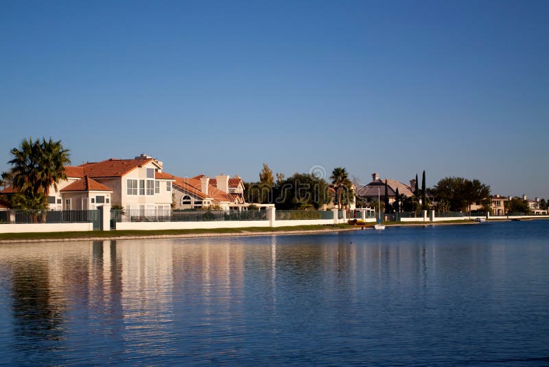 Lake Nona Waterfront Property in Lake Nona Orlando Florida Stock Photo