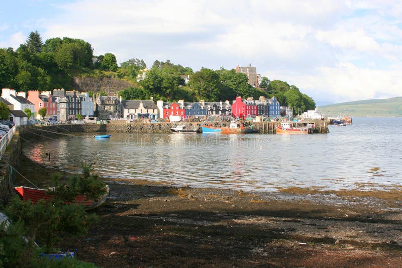 Waterfront Houses on Scottish Island Stock Photo Image of tobermory