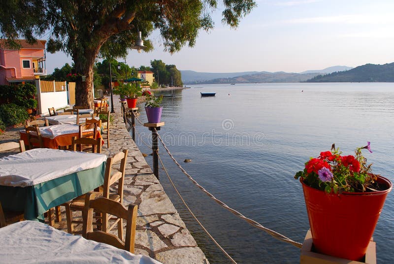 Waterfront Restaurant Ligia royalty free stock photos