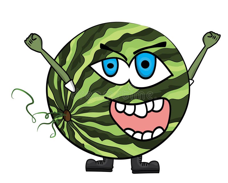Watermelon Cartoon Character Stock Illustration - Illustration of smile, funny: 42330176 Watermelon Cartoon Character Stock Illustration - Illustration of smile, funny: 42330176