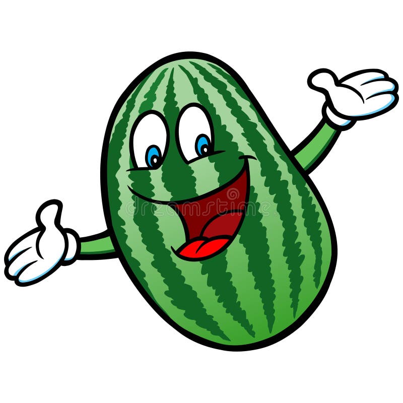 Watermelon Cartoon stock illustration. Illustration of fruit 72948145