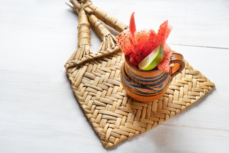 Watermelon with Chili Powder Stock Photo Image of traditional, powder