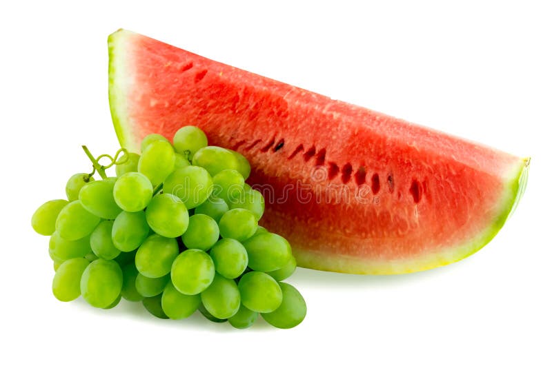 Watermelon and grapes stock photo. Image of fresh, dewy 55119110