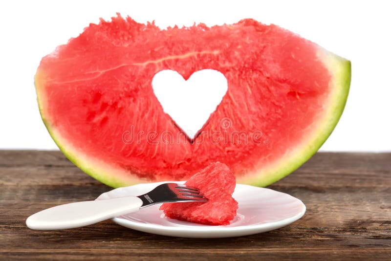 Watermelon heart stock image. Image of nature, healthy 59088291