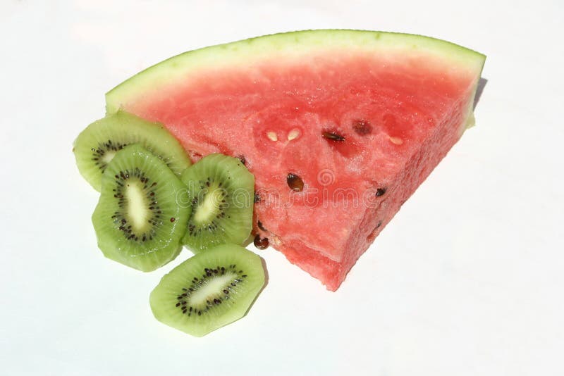 Watermelon & Kiwi 2 stock image. Image of cooling, fleshy 949055