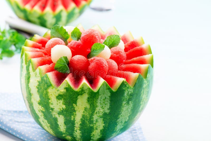 Watermelon and Melon Balls stock photo. Image of melons 32873222