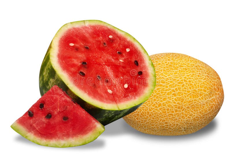 Watermelon and melon stock image. Image of produce, dessert 60262361