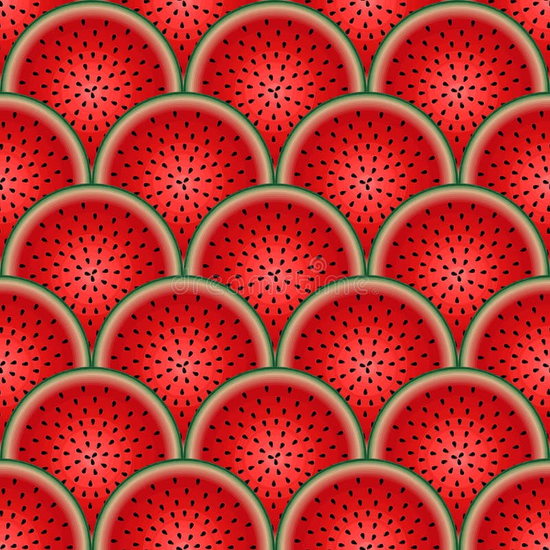 Watermelon seamless pattern. Bright watermelon background. Repeated tropical pattern. Abstract vibrant texture. Repeating summer d stock photos