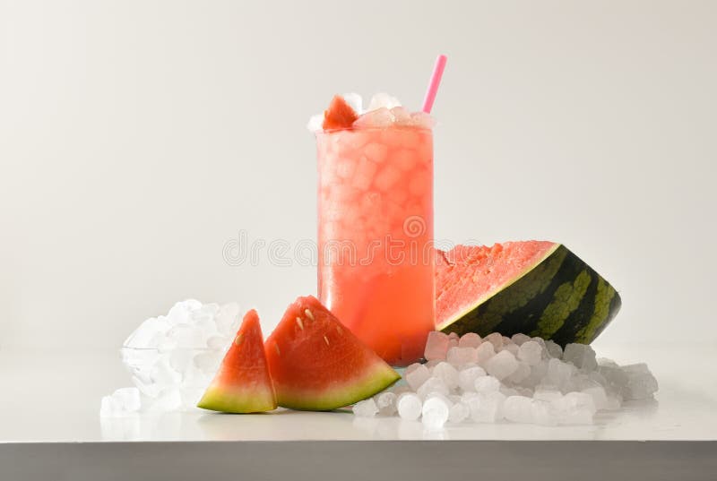 Crushed ice in front of the white background Stock Photo by