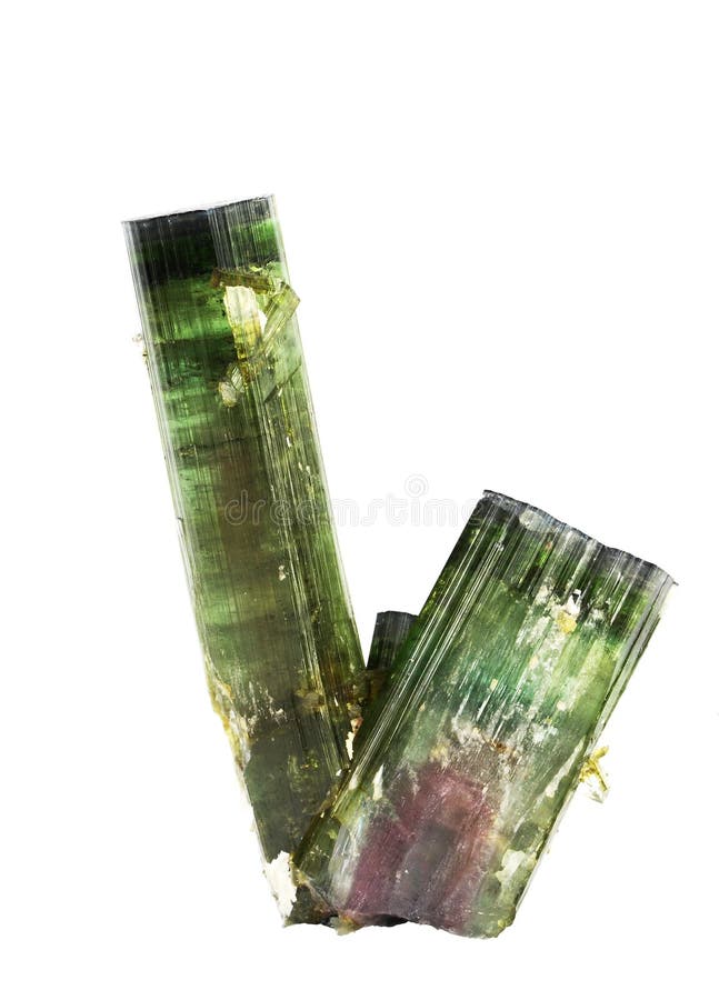 Watermelon tourmaline crystals