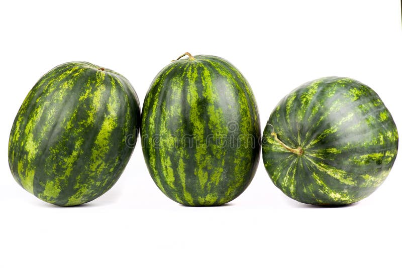 Watermelons. Group of Sweet Watermelon Isolated on Stock Image Image of ripe, snack 51228425