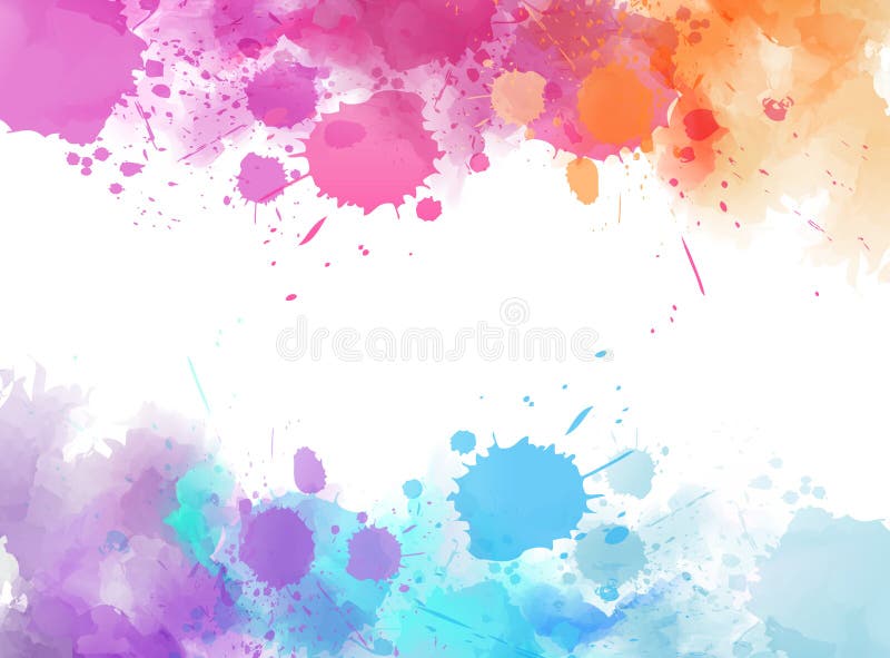 Waterocolor splash banners stock vector. Illustration of painted ...