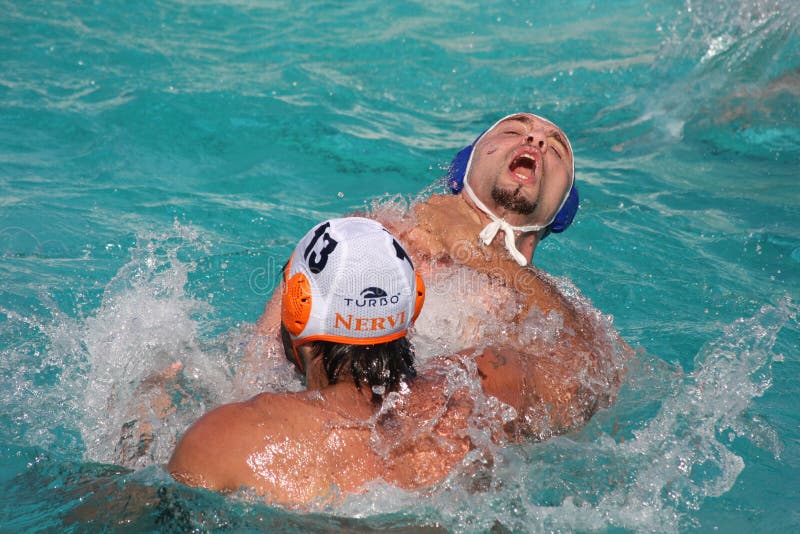 Waterpolo fighting editorial photo. Image of power, puissance 7479396