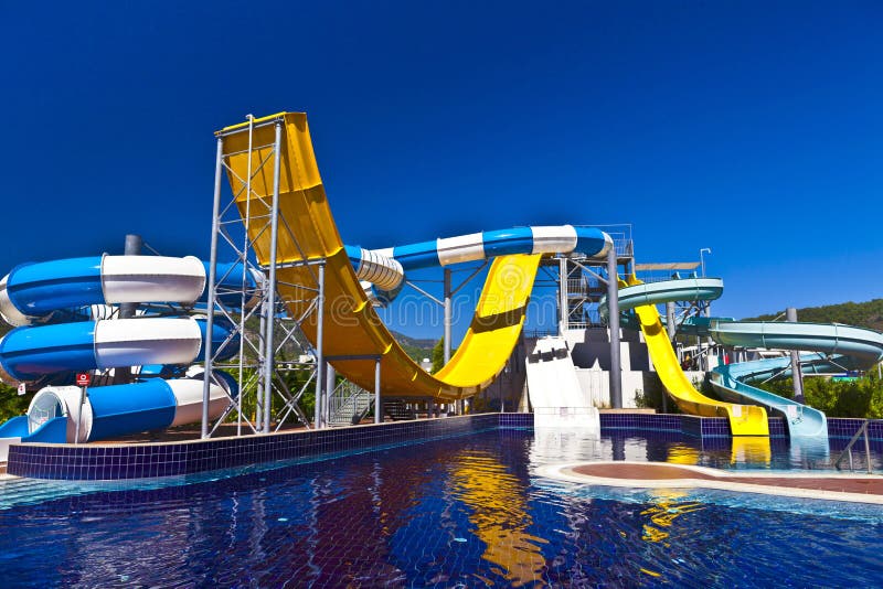 Waterslide. royalty free stock photography