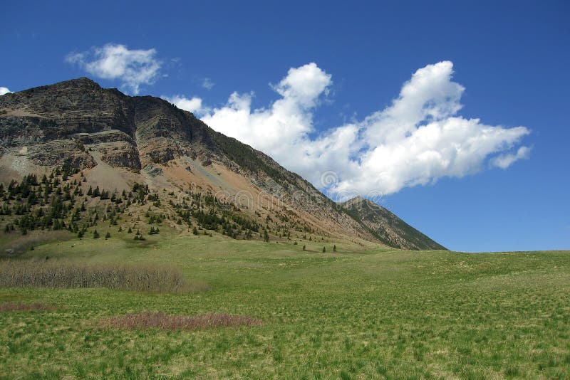 Waterton Lakes National Park, Alberta, Canada - Open Prairies meet Front Range of the Rocky Mountains. In Waterton Lakes National Park in Alberta, Canada, the royalty free stock photo Waterton Lakes National Park, Alberta, Canada - Open Prairies meet Front Range of the Rocky Mountains. In Waterton Lakes National Park in Alberta, Canada, the royalty free stock photo