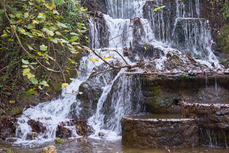 Waterval dichtbij Alanya, Turkije stock foto Waterval dichtbij Alanya, Turkije stock foto