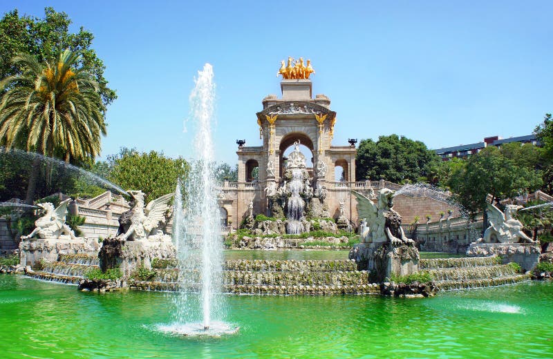 Waterval en fontein van Parc DE La Ciutadella, Barcelona