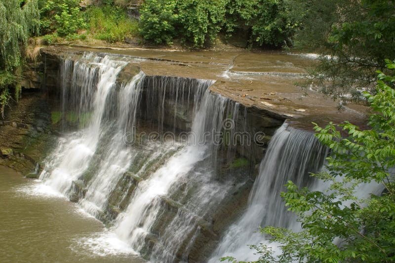 Waterval, scherp water royalty-vrije stock fotografie Waterval, scherp water royalty-vrije stock fotografie