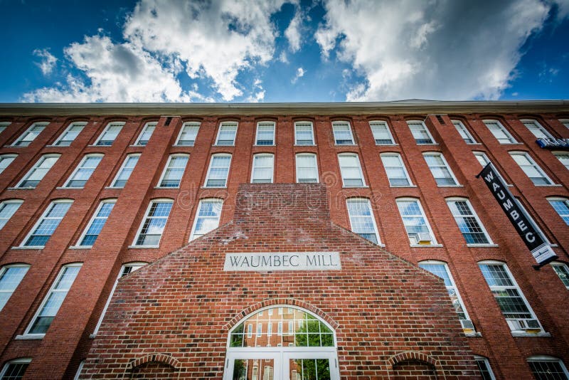 Waumbec Mill, in Manchester, New Hampshire. Editorial Image Image of