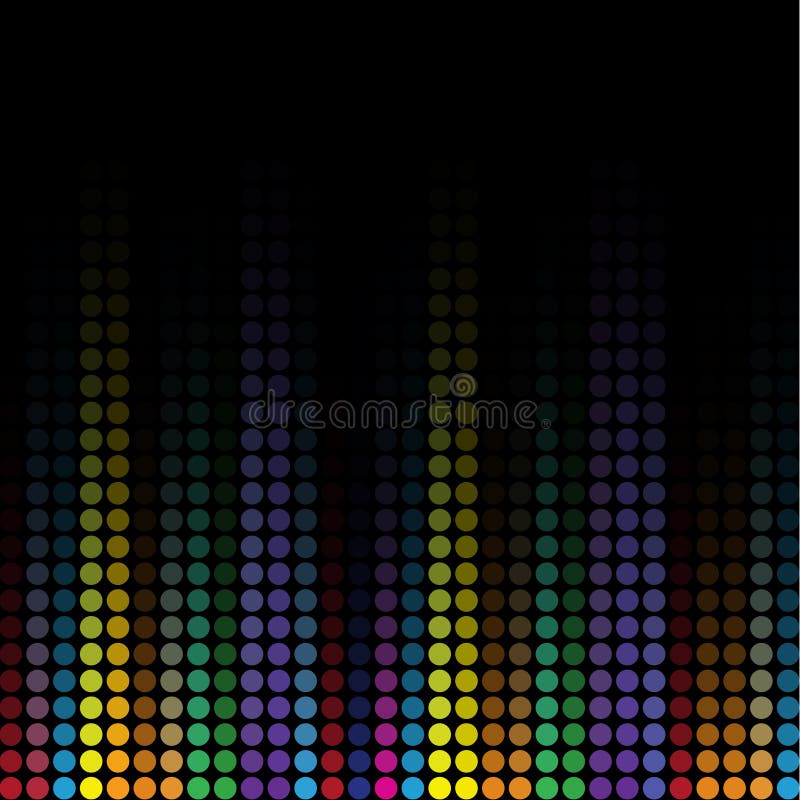 Wave colorful mosaic background