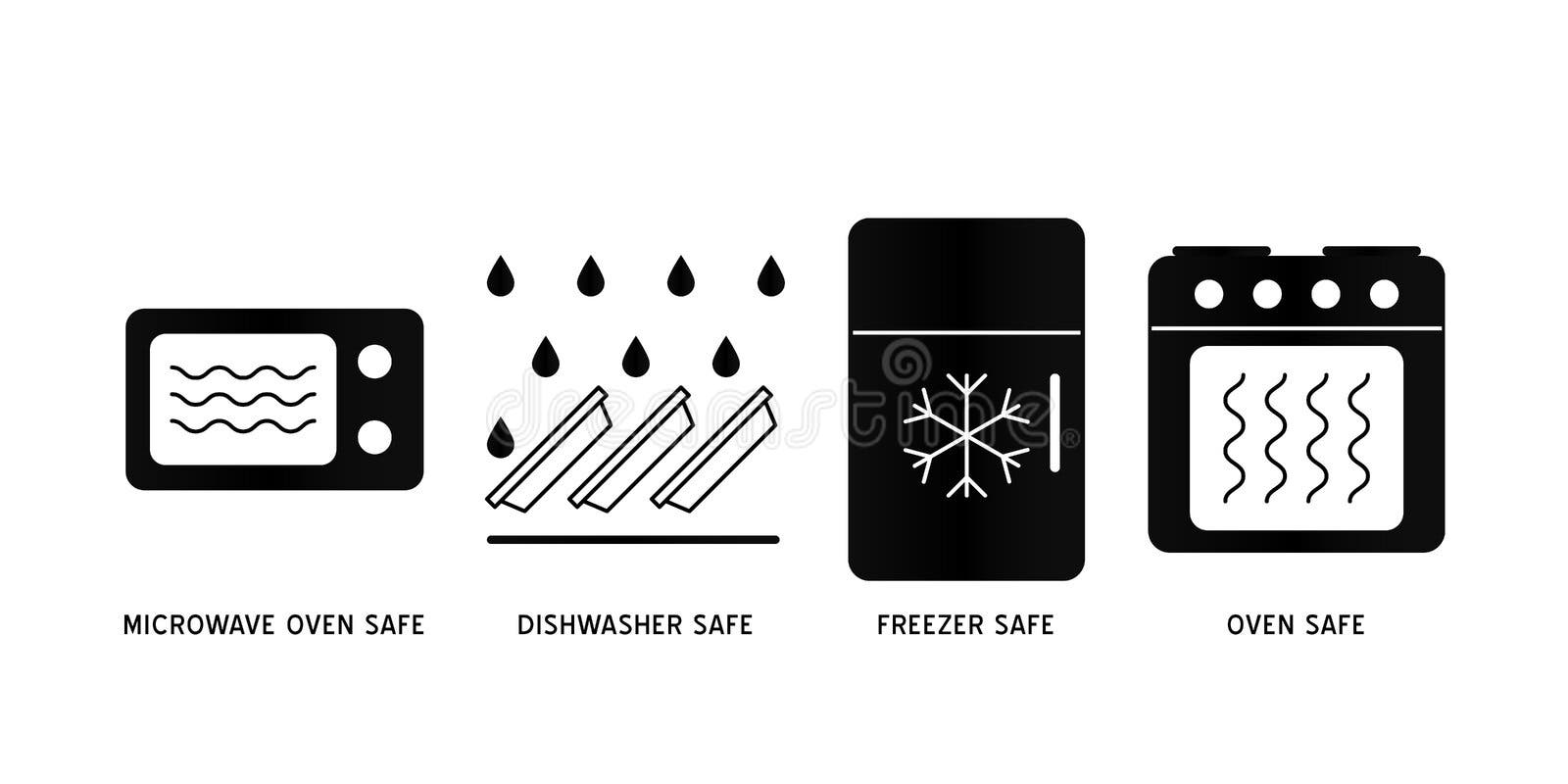 Dishwasher Safe Icon Royalty-Free Images, Stock Photos & Pictures