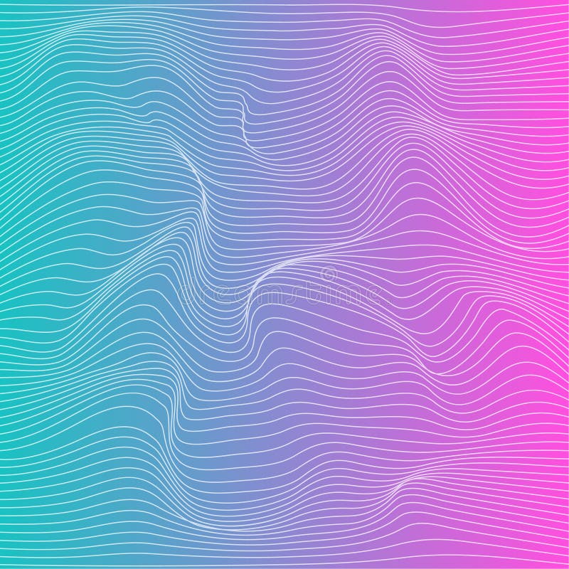 Vector color stripe deformation background. stock illustration Vector color stripe deformation background. stock illustration