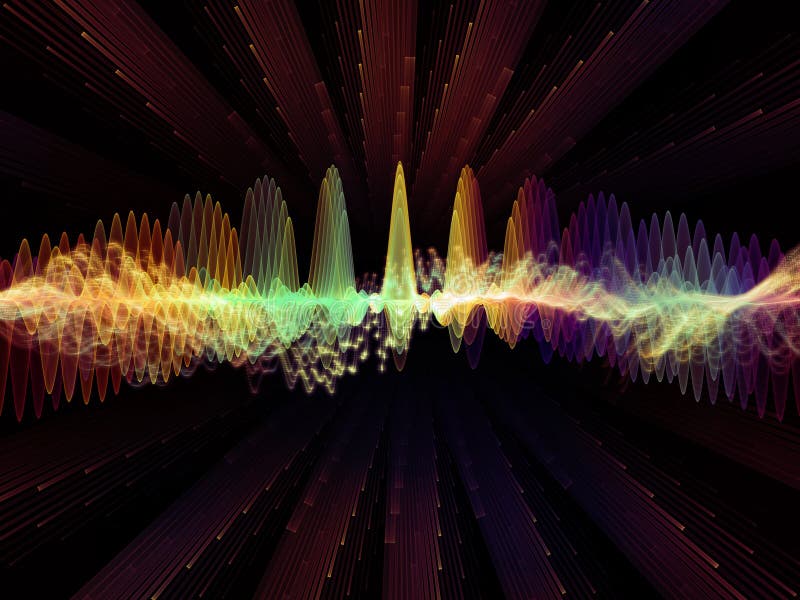 Propagation of Oscillation stock illustration. Illustration of dynamic