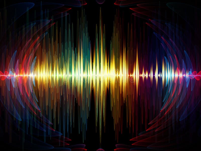 Colorful Oscillation stock illustration. Illustration of music 118030867
