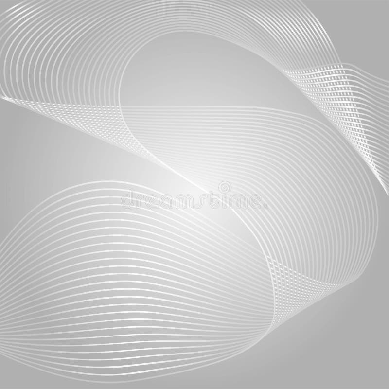 Wave Of The Many Colored Lines. Abstract Wavy Stripes On A White